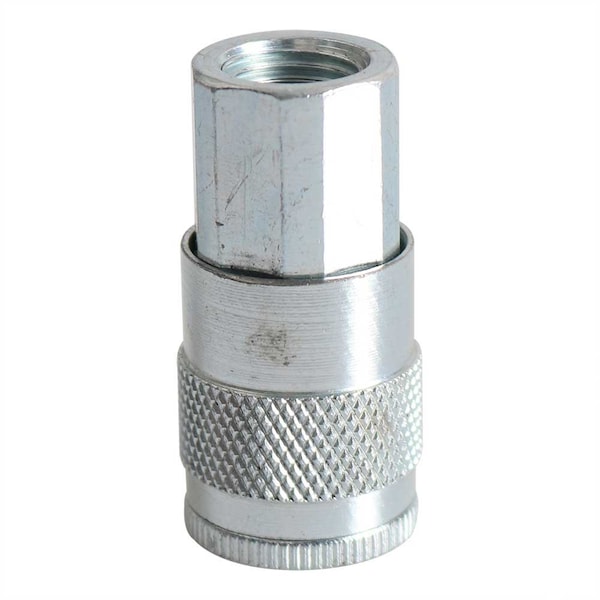 Interstate Pneumatics 1/4 Inch Automotive Steel Coupler x 1/4 Inch Female NPT (Silver Color), PK 50 CA440Z-50K - main